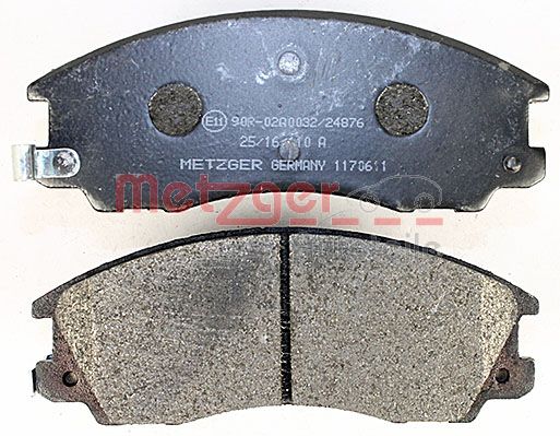 METZGER 1170611 Bremsbelagsatz, Scheibenbremse